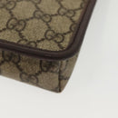 GUCCI GG Supreme Shoulder Bag PVC Beige Silver 92562 Auth 140791-13