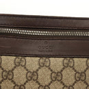 GUCCI GG Supreme Shoulder Bag PVC Beige Silver 92562 Auth 140791-15