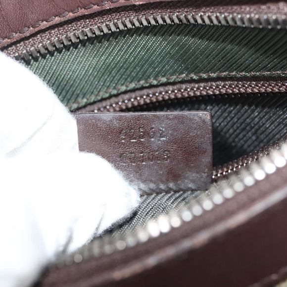 GUCCI GG Supreme Shoulder Bag PVC Beige Silver 92562 Auth 140791