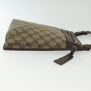 GUCCI GG Supreme Shoulder Bag PVC Beige Silver 92562 Auth 140791-4
