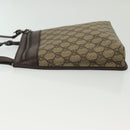 GUCCI GG Supreme Shoulder Bag PVC Beige Silver 92562 Auth 140791-5