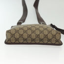 GUCCI GG Supreme Shoulder Bag PVC Beige Silver 92562 Auth 140791-9