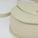 GIVENCHY Hand Bag Leather 2way Ivory Gold Auth 140792-9