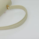 GIVENCHY Hand Bag Leather 2way Ivory Gold Auth 140792-6