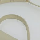 GIVENCHY Hand Bag Leather 2way Ivory Gold Auth 140792-7