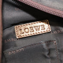 LOEWE Nappa Aire Hand Bag Leather Bronze Gold Auth 140794-17