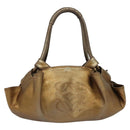LOEWE Nappa Aire Hand Bag Leather Bronze Gold Auth 140794-13