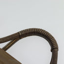 LOEWE Nappa Aire Hand Bag Leather Bronze Gold Auth 140794-8