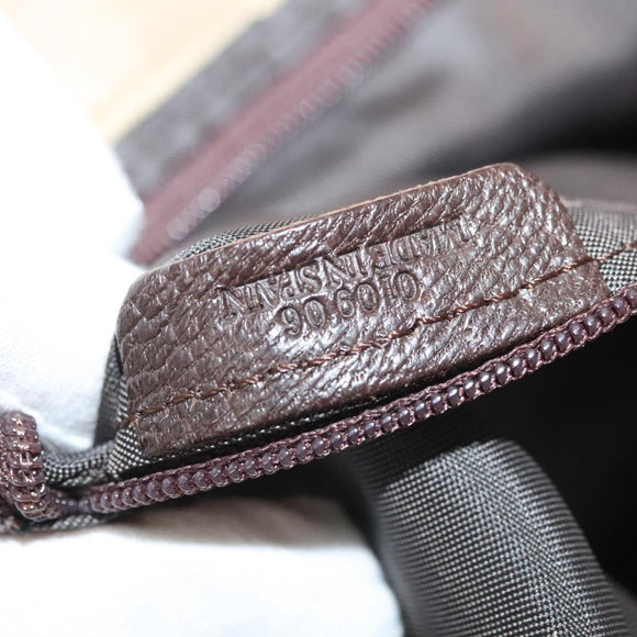 LOEWE Nappa Aire Hand Bag Leather Beige Gold Auth 140795