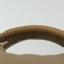 LOEWE Nappa Aire Hand Bag Leather Beige Gold Auth 140795-8