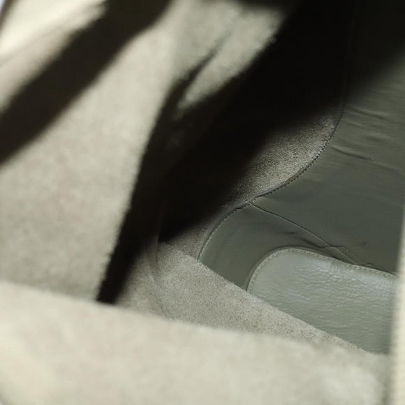 LOEWE Anton Shoulder Bag Leather Green Gold Auth 140796