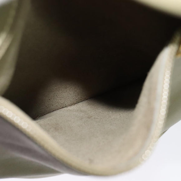 LOEWE Anton Shoulder Bag Leather Green Gold Auth 140796