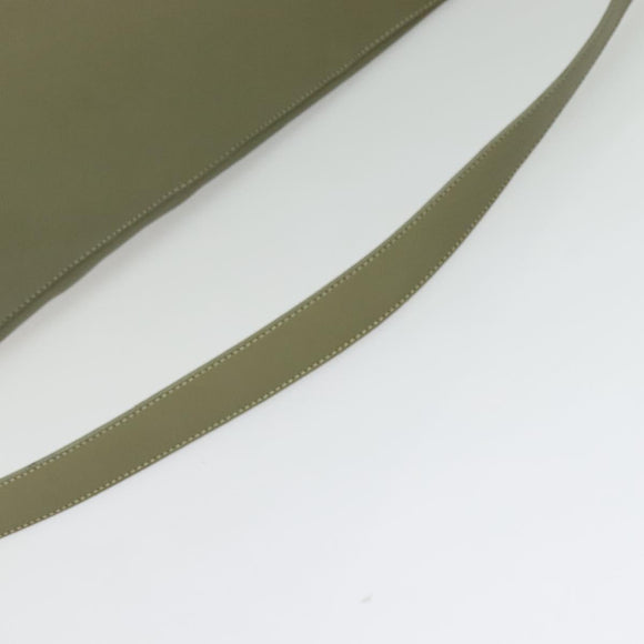 LOEWE Anton Shoulder Bag Leather Green Gold Auth 140796