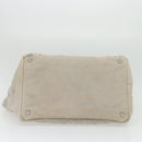 PRADA Bijoux Kanapa MM Tote Bag Canvas 2way Gray Auth 140797-5