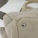 PRADA Bijoux Kanapa MM Tote Bag Canvas 2way Gray Auth 140797-18