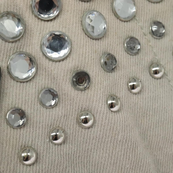 PRADA Bijoux Kanapa MM Tote Bag Canvas 2way Gray Auth 140797