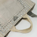 PRADA Bijoux Kanapa MM Tote Bag Canvas 2way Gray Auth 140797-6