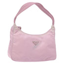 PRADA Hand Bag Nylon Pink Auth 140798-1