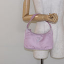 PRADA Hand Bag Nylon Pink Auth 140798-22