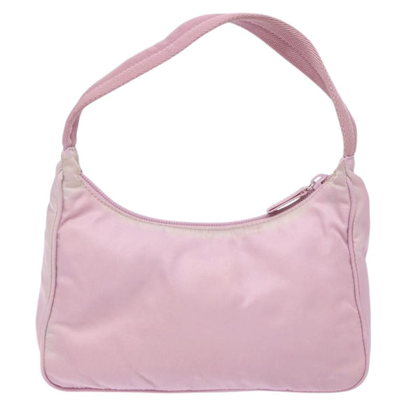 PRADA Hand Bag Nylon Pink Auth 140798
