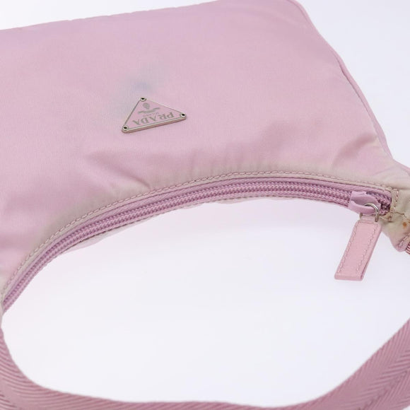 PRADA Hand Bag Nylon Pink Auth 140798