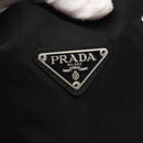 PRADA Tote Bag Nylon Black Silver Auth 140799-17