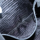 PRADA Tote Bag Nylon Black Silver Auth 140799-21