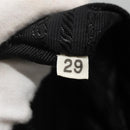 PRADA Tote Bag Nylon Black Silver Auth 140799-12