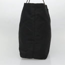 PRADA Tote Bag Nylon Black Silver Auth 140799-3