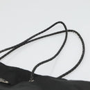 PRADA Tote Bag Nylon Black Silver Auth 140799-8