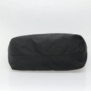 PRADA Tote Bag Nylon Black Silver Auth 140799-5