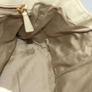 Miu Miu Hand Bag Leather 2way Ivory Gold Auth 140806-20