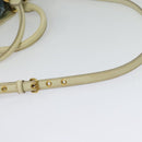 Miu Miu Hand Bag Leather 2way Ivory Gold Auth 140806-9