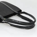 CELINE C Macadam Canvas Tote Bag Black Gold Auth 140814-11