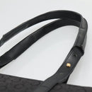 CELINE C Macadam Canvas Tote Bag Black Gold Auth 140814-14