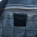 CELINE C Macadam Canvas Tote Bag Black Gold Auth 140814-12