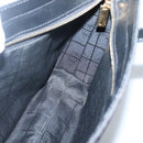 CELINE C Macadam Canvas Tote Bag Black Gold Auth 140814-18