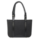 CELINE C Macadam Canvas Tote Bag Black Gold Auth 140814-2