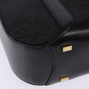 CELINE C Macadam Canvas Tote Bag Black Gold Auth 140814-7