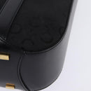 CELINE C Macadam Canvas Tote Bag Black Gold Auth 140814-8