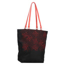BOTTEGA VENETA Tote Bag Nylon Black Red Auth 140820V-1