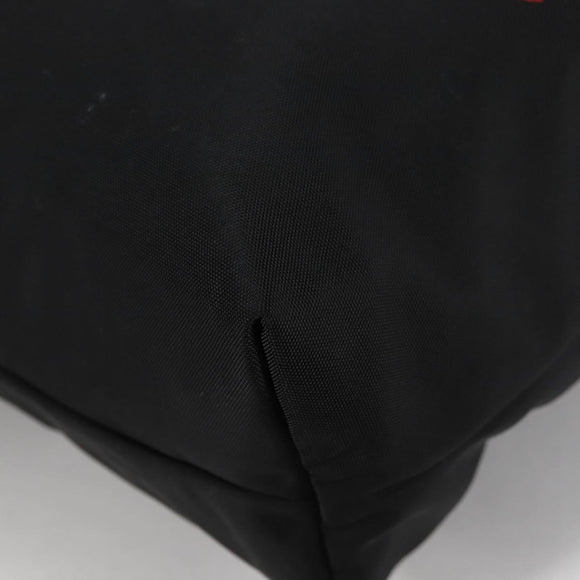 BOTTEGA VENETA Tote Bag Nylon Black Red Auth 140820V