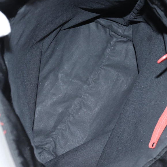 BOTTEGA VENETA Tote Bag Nylon Black Red Auth 140820V