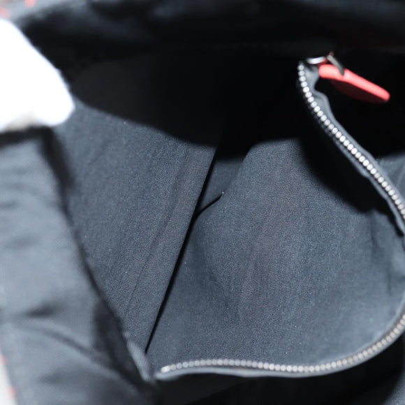 BOTTEGA VENETA Tote Bag Nylon Black Red Auth 140820V