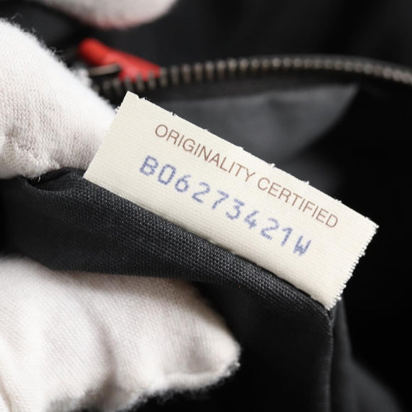 BOTTEGA VENETA Tote Bag Nylon Black Red Auth 140820V