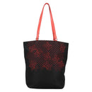 BOTTEGA VENETA Tote Bag Nylon Black Red Auth 140820V-2