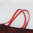 BOTTEGA VENETA Tote Bag Nylon Black Red Auth 140820V-8