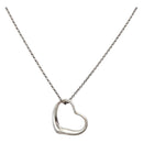 TIFFANY&Co. Open Heart Necklace Ag925 Silver Auth 140822-1