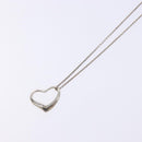 TIFFANY&Co. Open Heart Necklace Ag925 Silver Auth 140822-10