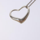 TIFFANY&Co. Open Heart Necklace Ag925 Silver Auth 140822-13